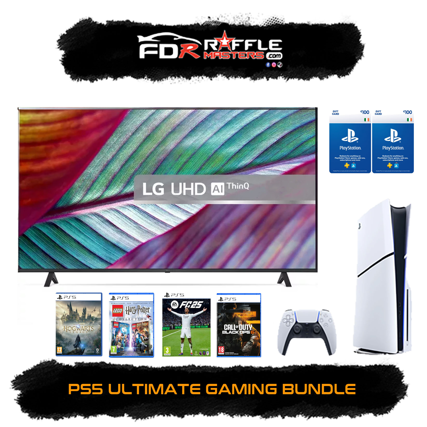 PS5 Ultimate Bundle – FDR Raffle Masters